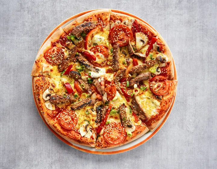 A whole pizza