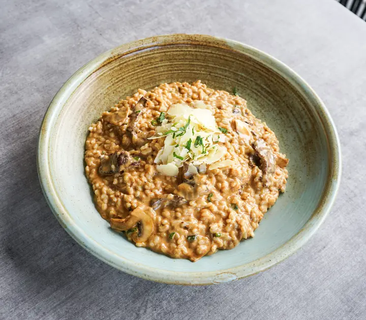 A bowl of risotto